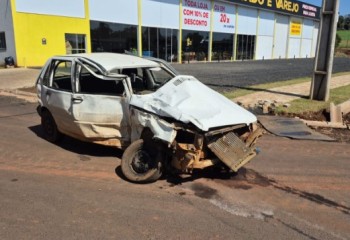 Homem é socorrido inconsciente após acidente na PRC-158