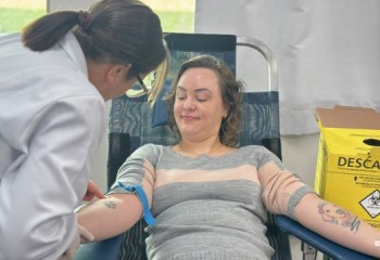 Hemosc realiza coleta de sangue e alerta para estoques baixos