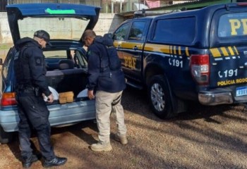 PRF e Polícia Civil apreendem 40 kg de drogas com adolescentes no Oeste de SC