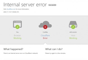 Instabilidade na Cloudflare derruba sites e aplicativos ao redor do mundo nesta terça-feira