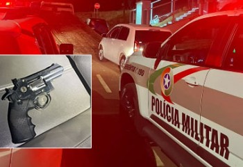 Polícia Militar apreende veículo após fuga e encontra revólver de pressão
