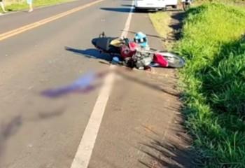 Motociclista tem perna amputada após colisão com carro na PR-158 entre Coronel Vivida e Chopinzinho