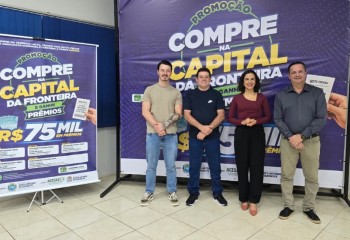 Segunda edição da campanha "Compre na Capital da Fronteira e Ganhe Prêmios" vai distribuir 75 mil reais