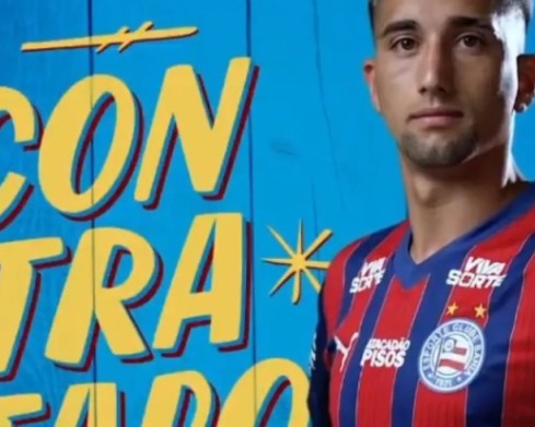 Bahia anuncia a contratação por empréstimo do atacante Kike Olivera, do Grêmio