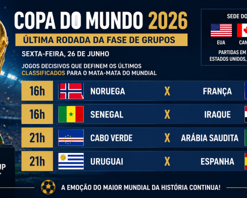 Copa do Mundo 2026 tem França, Espanha e Uruguai em campo nesta sexta-feira (26)