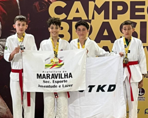 Atletas de Maravilha conquistam ouro e bronze no Supercampeonato Brasileiro de Taekwondo
