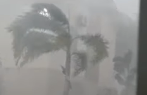 Temporal com granizo e ventos causa danos