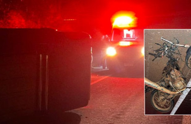 Casal de jovens morre em grave acidente entre moto e caminhonete na BR-163