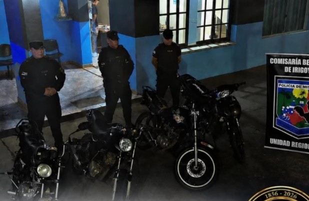 Quatro motocicletas são apreendidas durante operação policial na madrugada