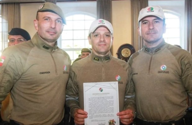 Major Deiber é homenageado pela Polícia Militar de Santa Catarina
