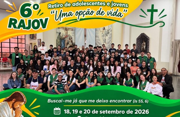 6º RAJOV reúne 60 adolescentes e jovens em final de semana de fé