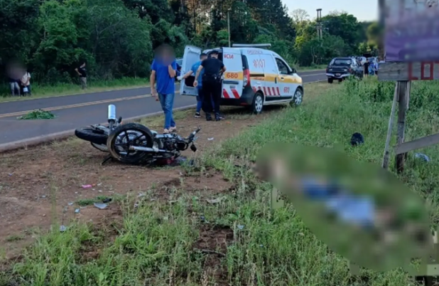 Motociclista brasileiro morre após colisão na Ruta Nacional 101