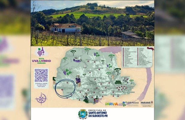 Santo Antonio do Sudoeste passa a integrar a Rota da Uva & do Vinho do Paraná