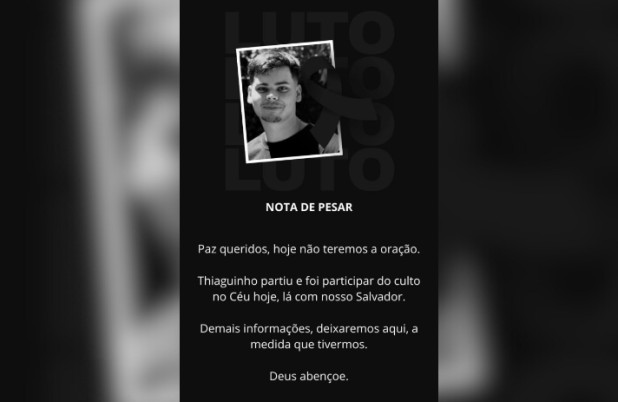 Jovem Thiaguinho falece aos 18 anos após luta contra a leucemia