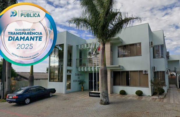 Câmara alcança 95,30% em transparência e conquista Selo Diamante