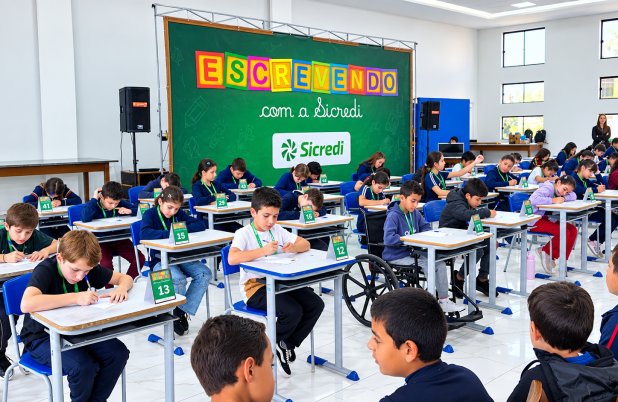Alunos de Barracão e Dionísio Cerqueira participam da final do Escrevendo com o Sicredi 2026
