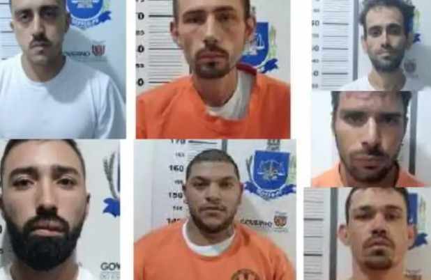 Sete detentos seguem foragidos após fuga da Cadeia Pública