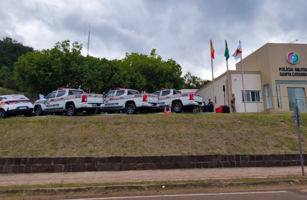São José do Cedro, Princesa e Palma Sola recebem novas viaturas e reforço na segurança pública