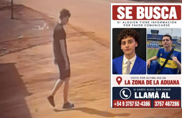 Família procura jovem de 19 anos desaparecido na fronteira entre Argentina e Brasil