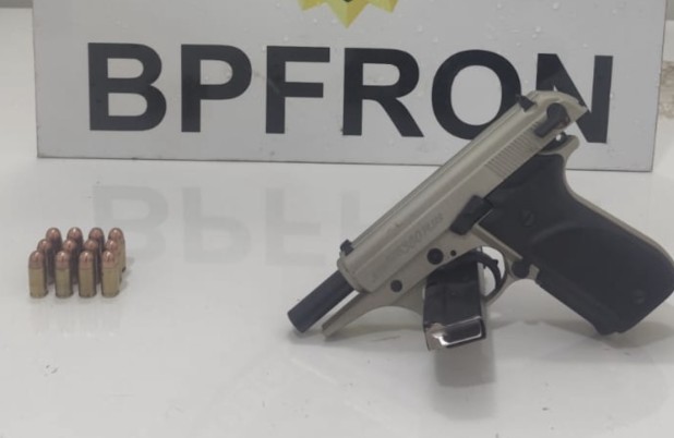 BPFRON prende homem por porte ilegal de arma de fogo durante abordagem