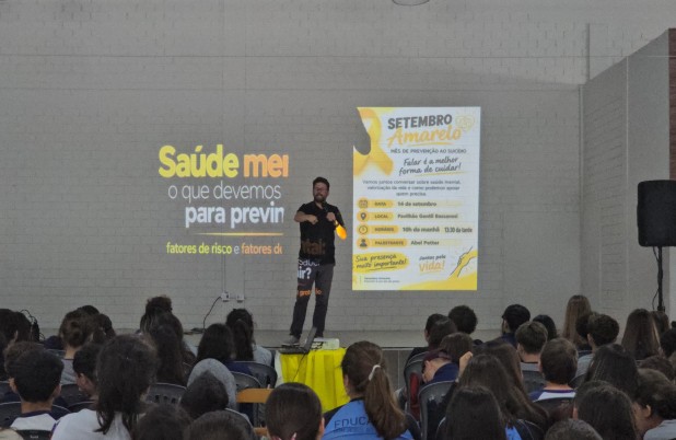 Município promove palestras do Setembro Amarelo com foco na prevenção e valorização da vida
