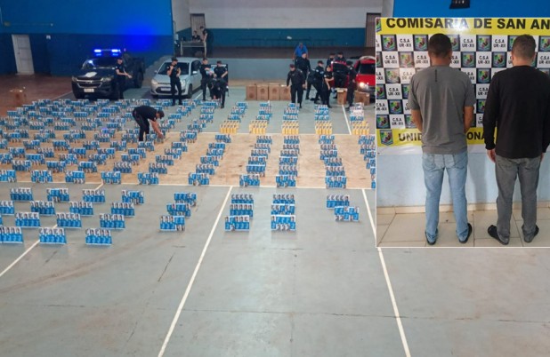 Polícia apreende mais de 215 milhões de pesos argentinos em cigarros e prende dois brasileiros