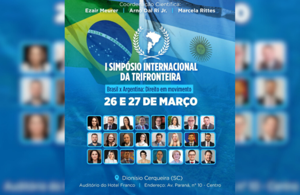 Simpósio Internacional da Tri Fronteira-  Brasil X Argentina será nos sias 26 E 27 de março