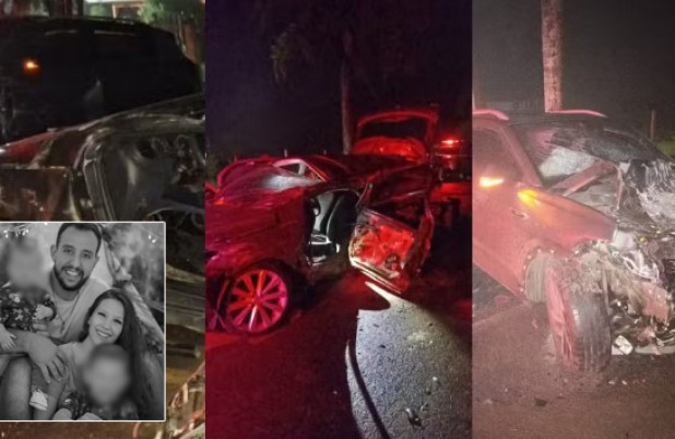 Acidente mata casal, dois filhos e amigo da família no Oeste de Santa Catarina