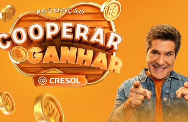 A cada R$ 100 em aplicação, cooperado concorre a R$ 12 milhões na campanha Cooperar é Ganhar da Cresol Evolução