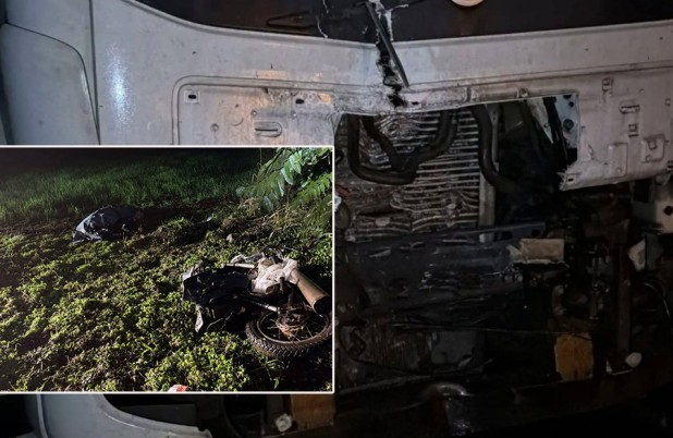 Jovem de 19 anos morre em colisão entre caminhão e moto na PR-182