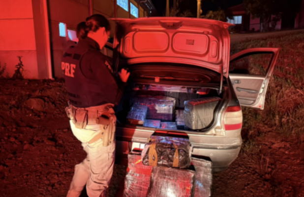 Motorista é preso com 200 quilos de maconha após receber droga em Dionísio Cerqueira
