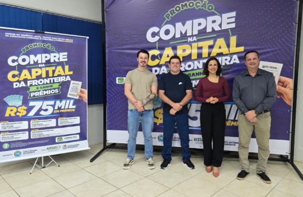 Segunda edição da campanha "Compre na Capital da Fronteira e Ganhe Prêmios" vai distribuir 75 mil reais
