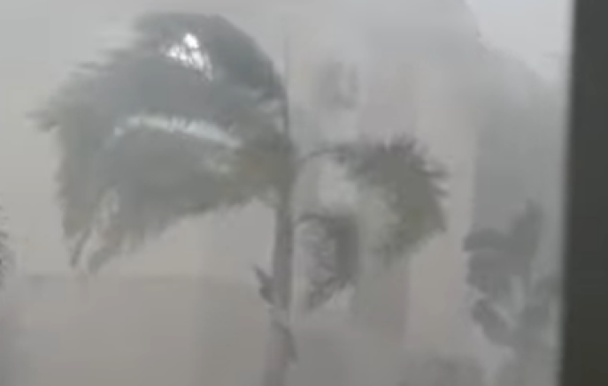 Temporal com granizo e ventos causa danos