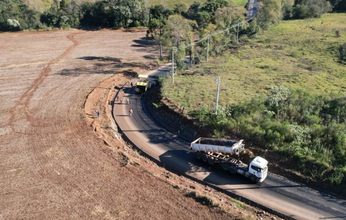 Segunda etapa da pavimentação entre cidade e Distrito de Jorge Lacerda é iniciada