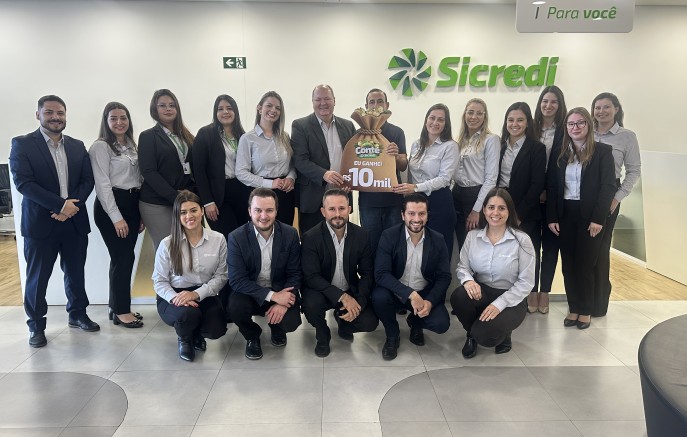Áureo da Silva Figueiro é contemplado com R$ 10 mil em campanha do Sicredi
