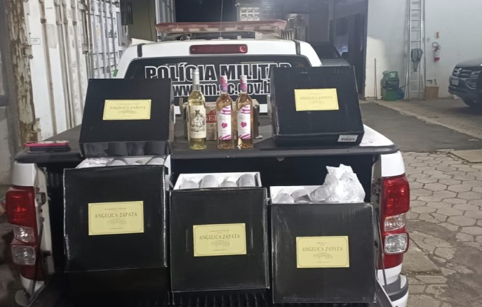 Polícia Militar apreende 79 garrafas de vinho sem documentação aduaneira