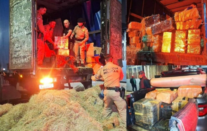 Morador de Bernardo de Irigoyen é preso com mais de 4,5 toneladas de maconha na BR-277