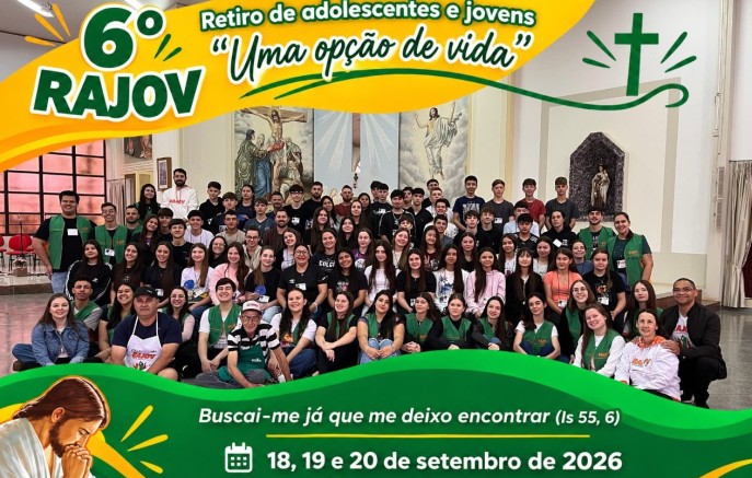 6º RAJOV reúne 60 adolescentes e jovens em final de semana de fé