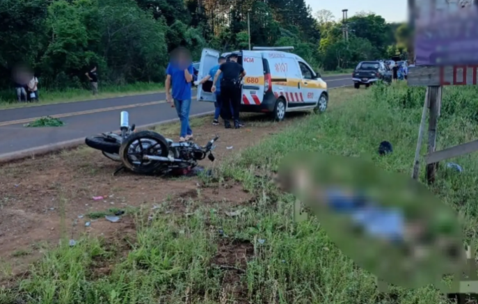 Motociclista brasileiro morre após colisão na Ruta Nacional 101