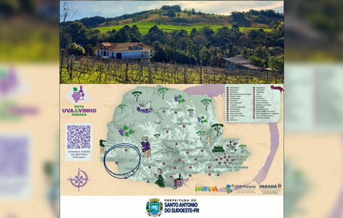 Santo Antonio do Sudoeste passa a integrar a Rota da Uva & do Vinho do Paraná