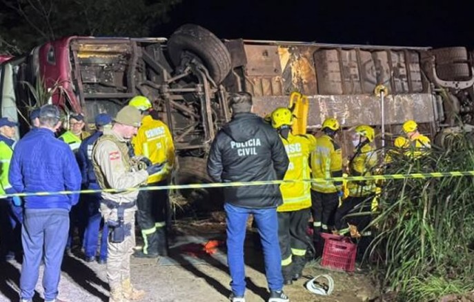 Identificadas vítimas fatais de acidente com ônibus paraguaio