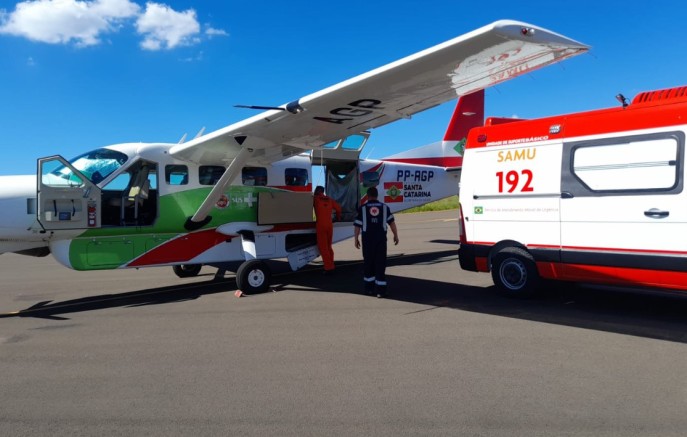 Recém-nascida prematura é transferida com apoio aéreo para hospital de referência