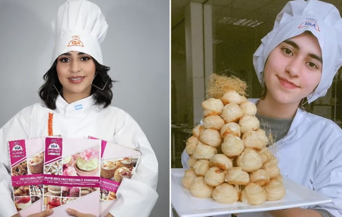 Jovem confeiteira de Bernardo de Irigoyen recebe diploma em Confeitaria Profissional e Avançada pelo IGA