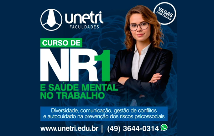UNETRI promove curso de extensão sobre NR-1 e Saúde Mental no Trabalho