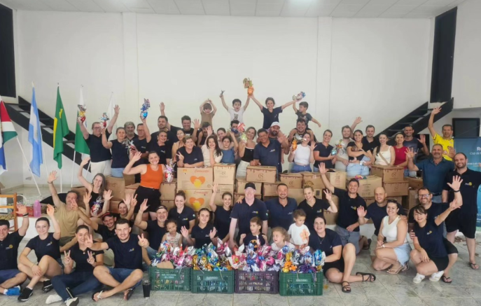 Rotary de Barracão mobiliza voluntários e produz mais mil ovos de Páscoa