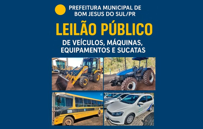 Município promove leilão online de bens inservíveis
