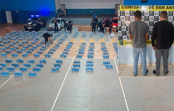 Polícia apreende mais de 215 milhões de pesos argentinos em cigarros e prende dois brasileiros