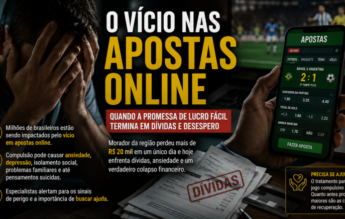 O vício nas apostas online: quando a promessa de lucro fácil termina em dívidas e desespero