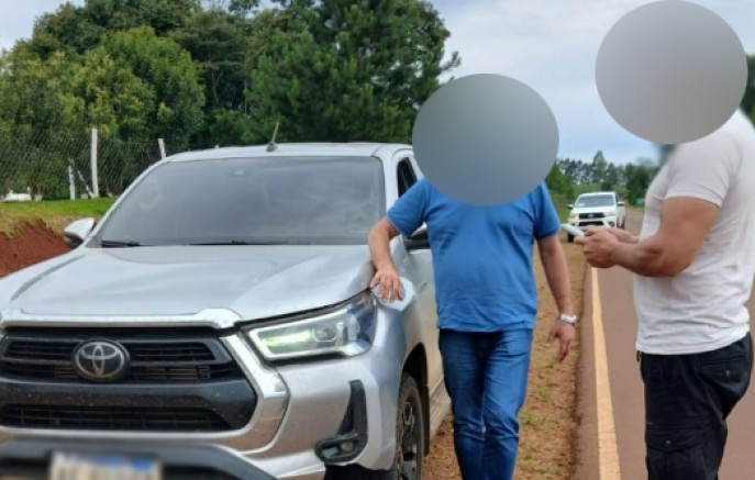 Caminhonete Hilux furtada em Barracão é recuperada na Argentina