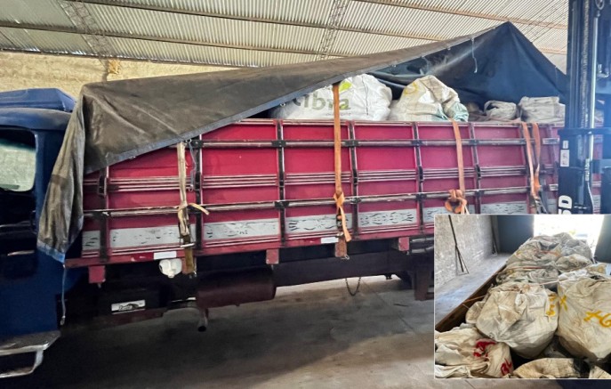 Polícia Federal apreende 17 toneladas de cobre contrabandeado da Argentina na fronteira